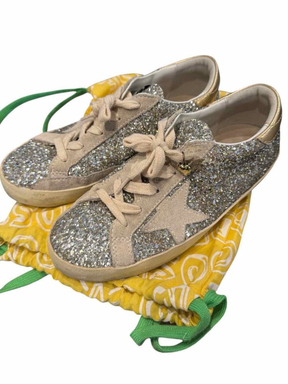 Golden Goose sparkly silver Size 34 Shoes